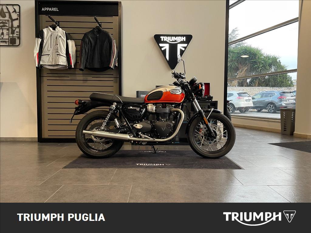 TRIUMPH Bonneville 900 T100 Aluminium/Baja Orange E5