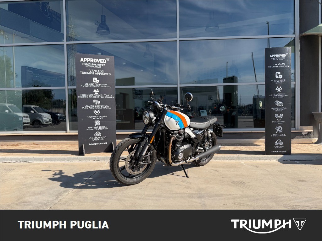 TRIUMPH Speed Twin 900 Pure White/Blue/Orange Abs